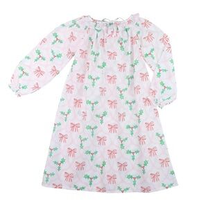 CECIL & LOU EUC/NWOT Christmas Holiday Holly French Bow Night Gown